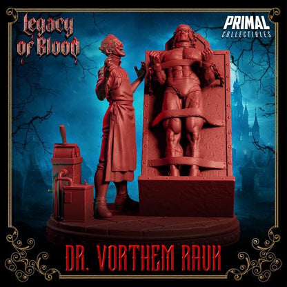 Dr. Vorthem Rauk, Mad Scientist, Legacy of Blood - Unpainted Miniature