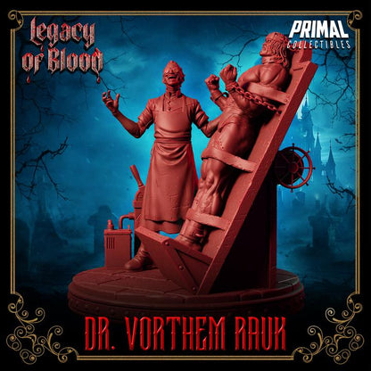 Dr. Vorthem Rauk, Mad Scientist, Legacy of Blood - Unpainted Miniature