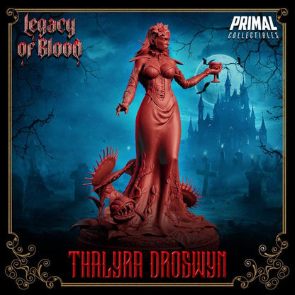 Dark Lady, Thalyra Droswyn, Legacy of Blood - Unpainted Miniature