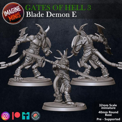 Blade Demon, E - Unpainted Miniature