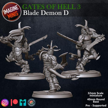 Blade Demon, D - Unpainted Miniature