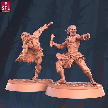 Ghoul Flingers - 32mm Scale - Unpainted Miniature