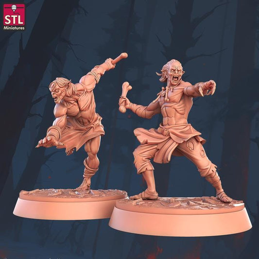 Ghoul Flingers - 32mm Scale - Unpainted Miniature