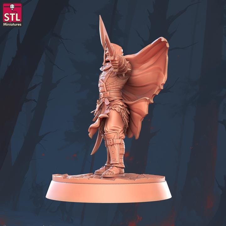 The Warden - 32mm Scale - Unpainted Miniature