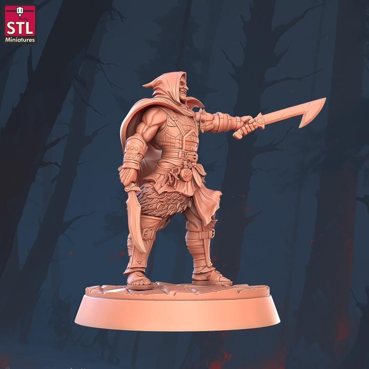 The Warden - 32mm Scale - Unpainted Miniature