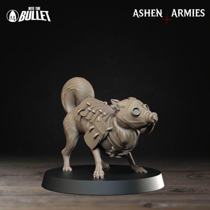 Combat Dogs, Holy Shogunate - Bullet Crusade - Unpainted Miniature