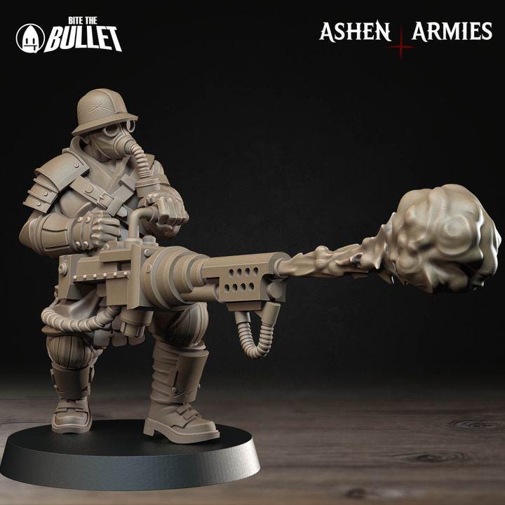 Yeoman, Holy Shogunate - Bullet Crusade - 32mm, 35mm Scale - Unpainted Miniature