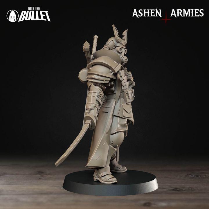 Lieutenant, Holy Shogunate - Bullet Crusade - Unpainted Miniature