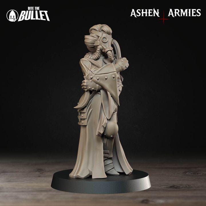 Akane, Combat Medic - Bullet Crusade - 32mm, 35mm Scale - Unpainted Miniature