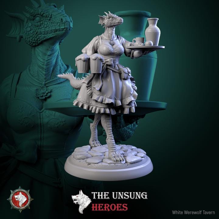 Alehouse Maids - Unpainted Miniature