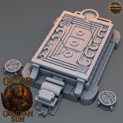 Sacrificial Altar - The Order of the Obsidian Sun - Unpainted Miniature