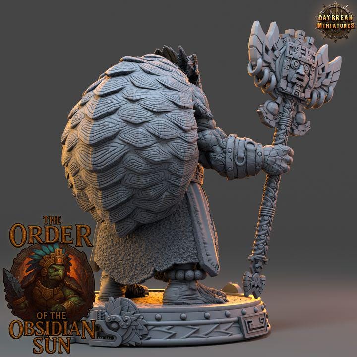 Xalcoatl the Eclipsed - The Order of the Obsidian Sun - Unpainted Miniatures
