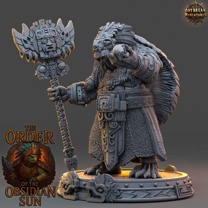 Xalcoatl the Eclipsed - The Order of the Obsidian Sun - Unpainted Miniatures