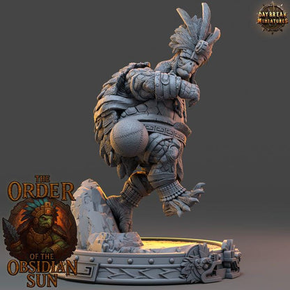 Mazotl Stonehide - The Order of the Obsidian Sun - Unpainted Miniatures