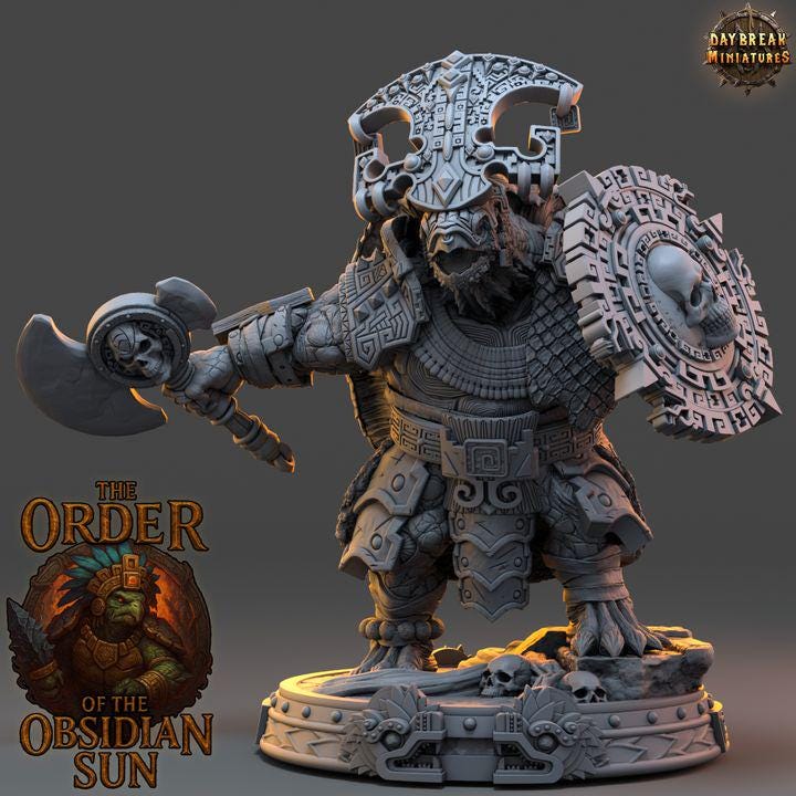Xipil Shadowfell - The Order of the Obsidian Sun - Unpainted Miniatures