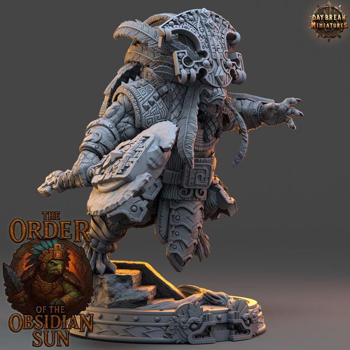 Ohuican Shellbreaker - The Order of the Obsidian Sun - Unpainted Miniatures