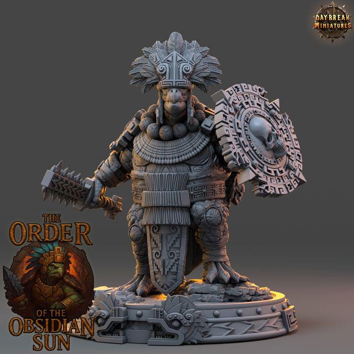 Ixomantl the Shell Speaker - The Order of the Obsidian Sun - Unpainted Miniatures