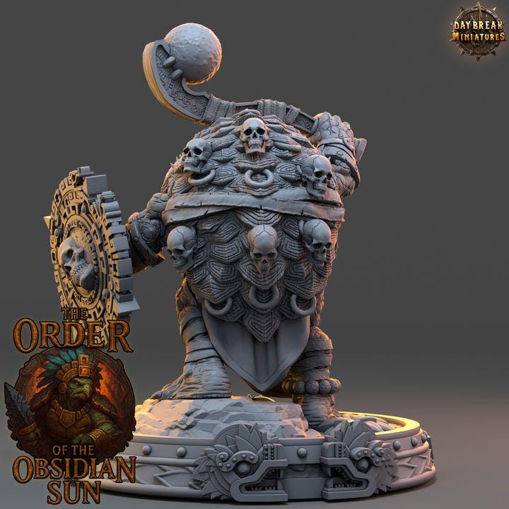 Huetzin Bonecrust - The Order of the Obsidian Sun - Unpainted Miniatures