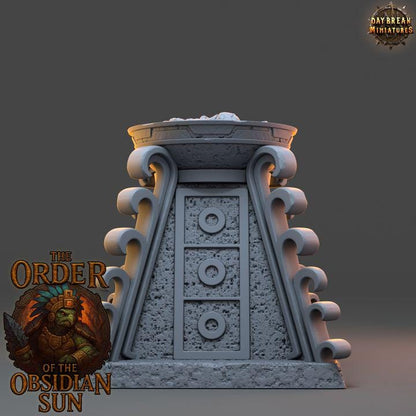 Sacrificial Pyre - The Order of the Obsidian Sun - Unpainted Miniature