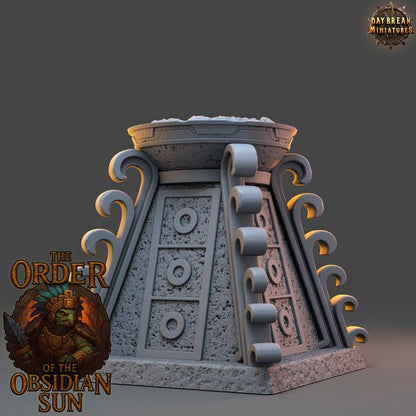 Sacrificial Pyre - The Order of the Obsidian Sun - Unpainted Miniature