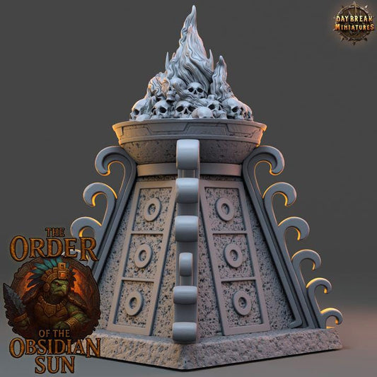 Sacrificial Pyre - The Order of the Obsidian Sun - Unpainted Miniature
