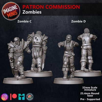 Zombie Horde - Unpainted Miniature