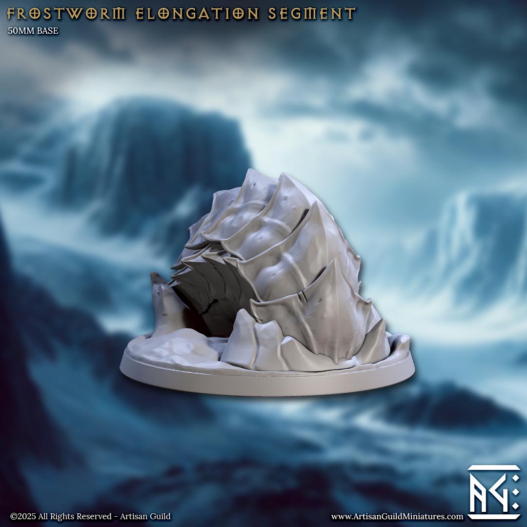 Frost Worms with Riders - Frost Alfar of Skutagaard - Unpainted Miniature