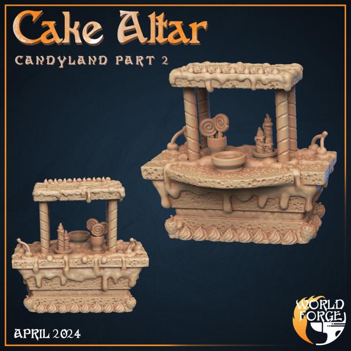 Cake Altar - Candyland Collection - Unpainted Miniature