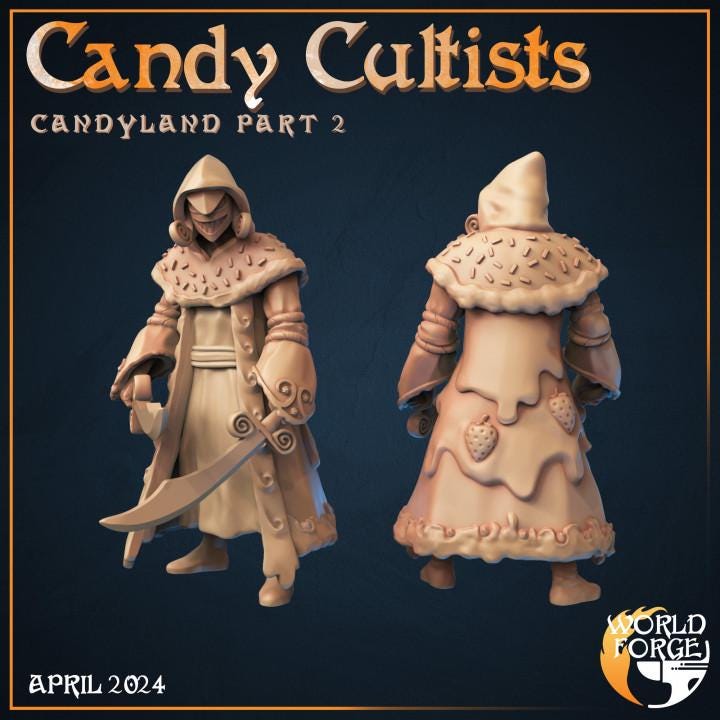 Candy Cultists - Candyland Collection - Unpainted Miniature