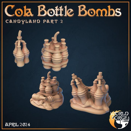 Cola Bottle Bombs - Candyland Collection - Unpainted Miniature