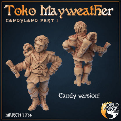 Toko Mayweather, Halfling Adventurer - Candyland Collection - Unpainted Miniature