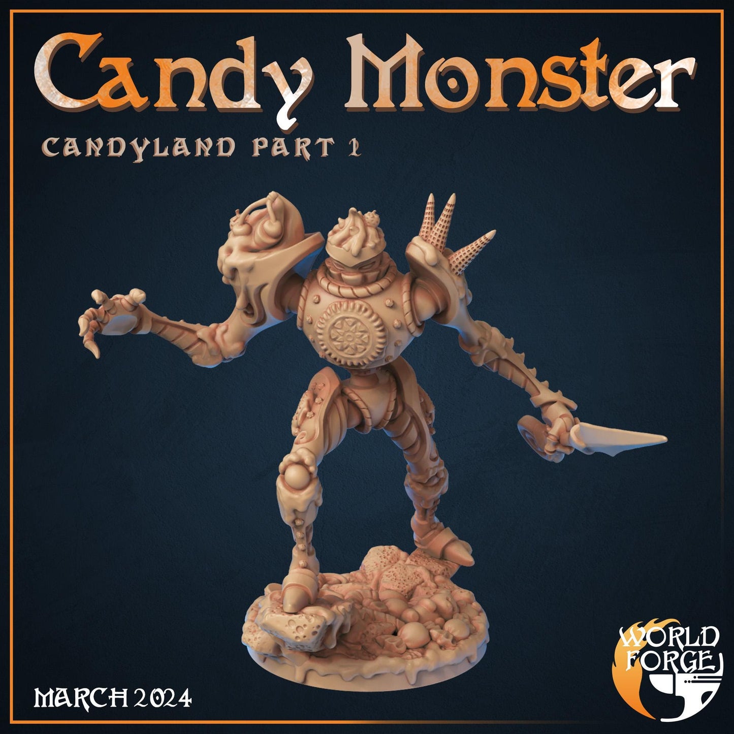 Candy Monster - Candyland Collection - Unpainted Miniature