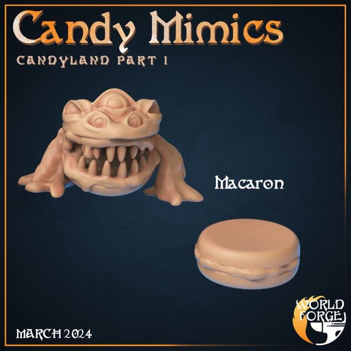 Candy Mimics - Candyland Collection - Unpainted Miniature