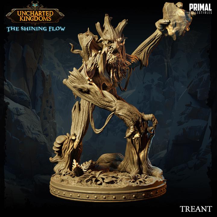Treant with Rock - Uncharted Kingdoms - Unpainted Miniature