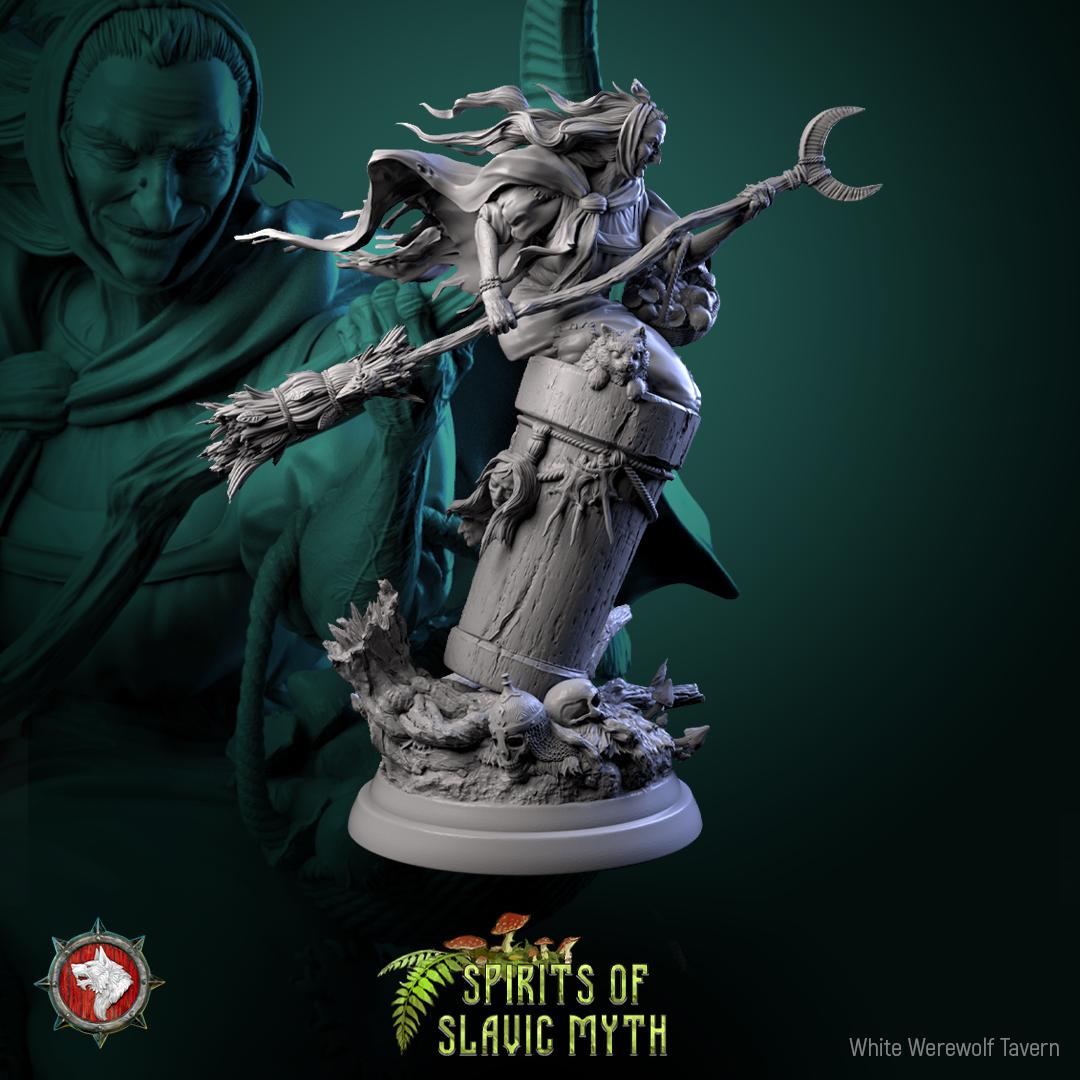 Baba Yaga - Spirits of Slavic Myth - Unpainted Miniature