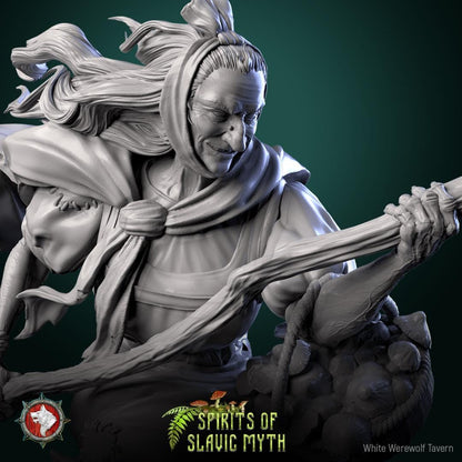 Baba Yaga - Spirits of Slavic Myth - Unpainted Miniature