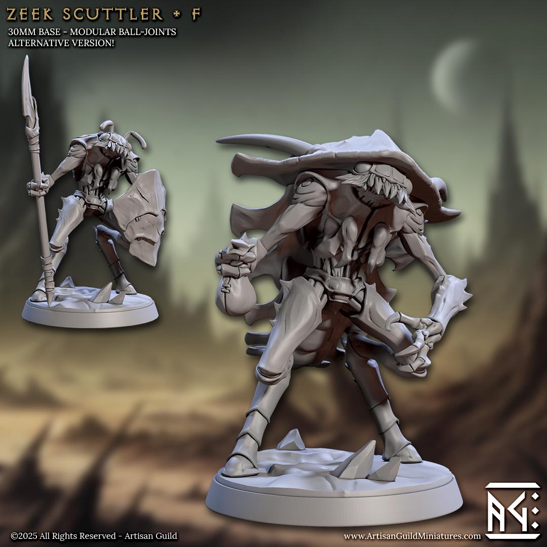 Zeek Scuttler, Pose F - Unpainted Miniature