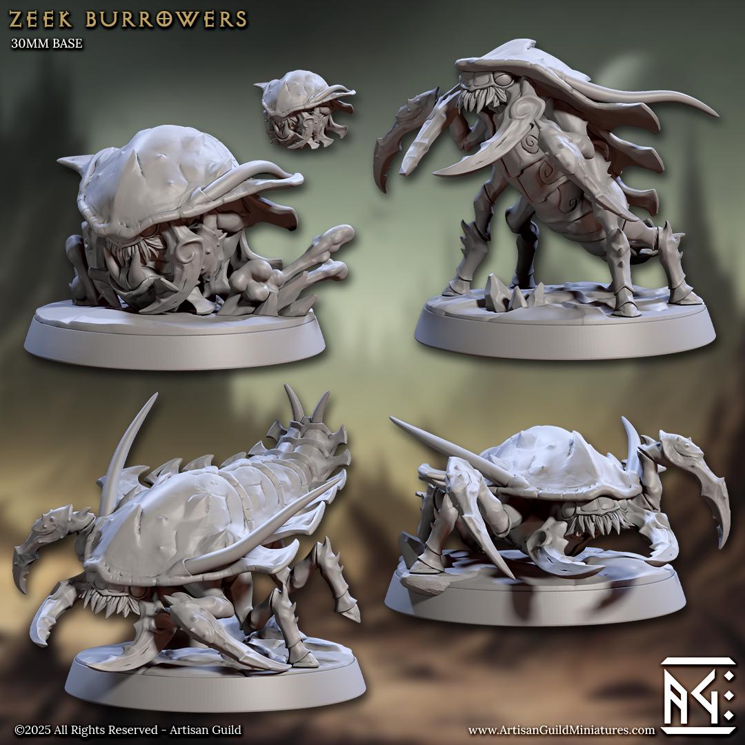 Zeek Burrowers - Unpainted Miniature