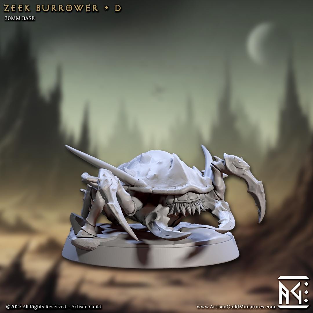 Zeek Burrowers - Unpainted Miniature