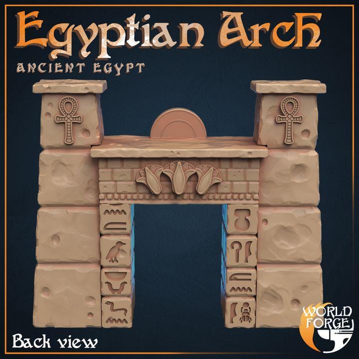 Stone Arch - Ancient Egypt - 32mm Scale - Unpainted Miniature