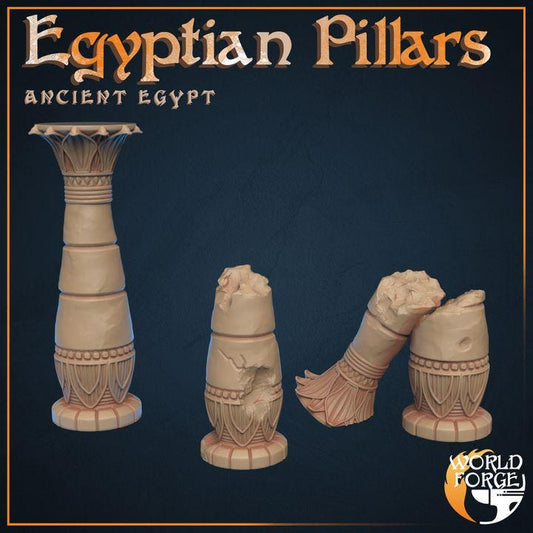 Pillars - Ancient Egypt - 32mm Scale - Unpainted Miniature