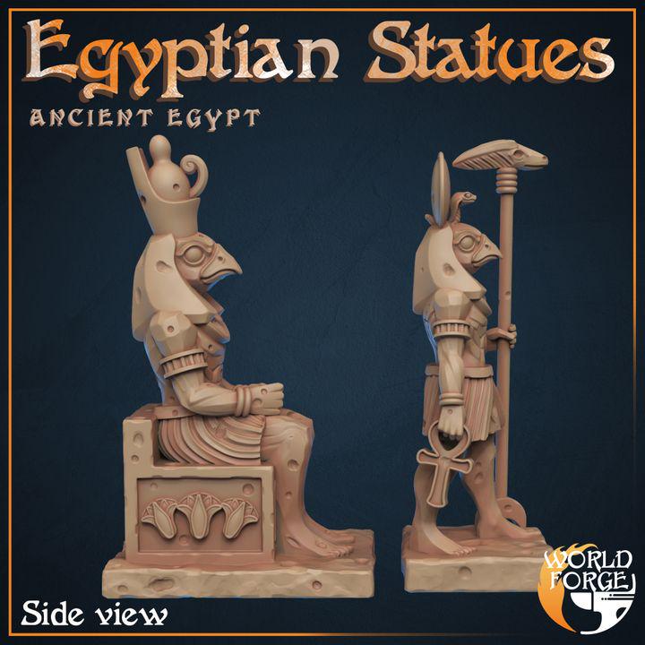 Statues - Ancient Egypt - 32mm Scale - Unpainted Miniature