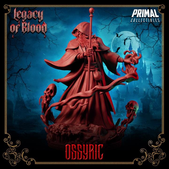 Lord Ossyric, Legacy of Blood - Unpainted Miniature