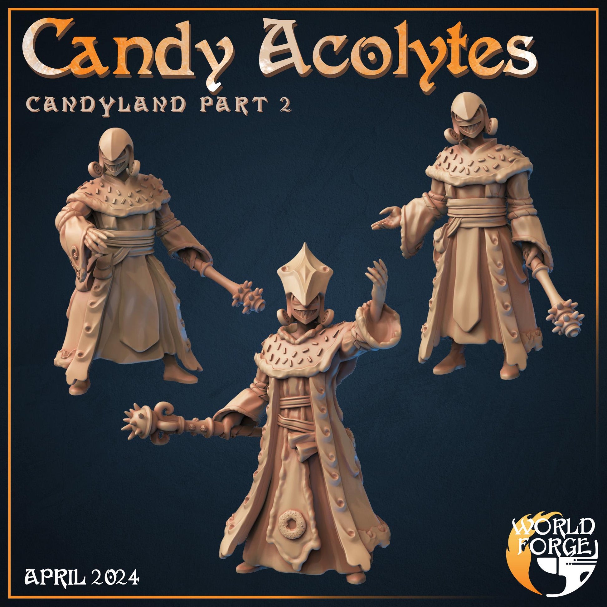 Candy Acolytes - Candyland Collection - Unpainted Miniature