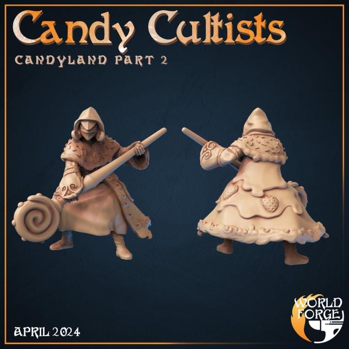 Candy Cultists - Candyland Collection - Unpainted Miniature