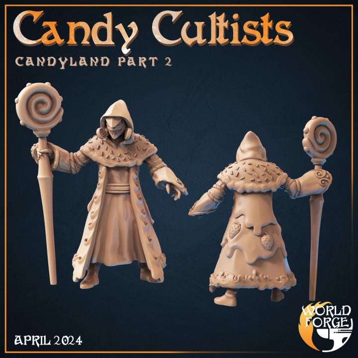 Candy Cultists - Candyland Collection - Unpainted Miniature