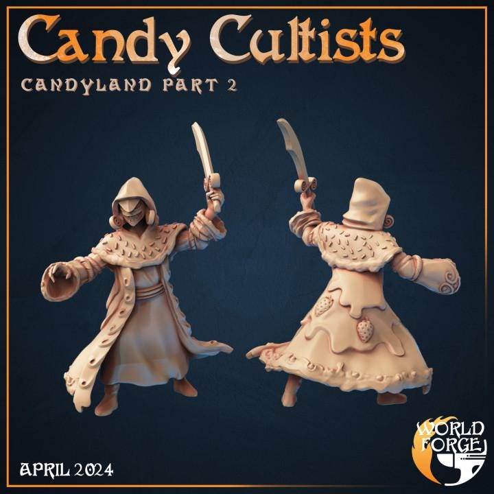 Candy Cultists - Candyland Collection - Unpainted Miniature