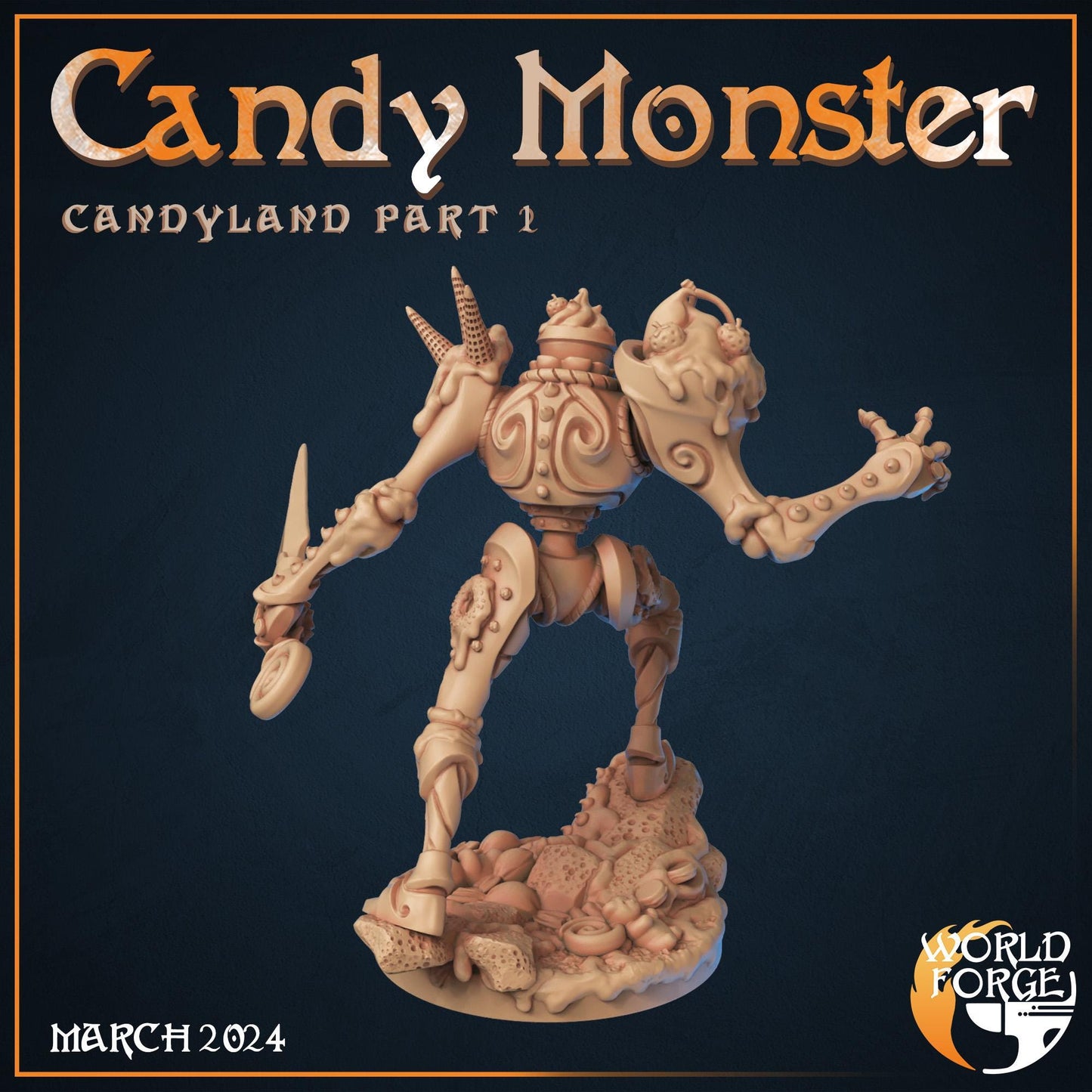 Candy Monster - Candyland Collection - Unpainted Miniature