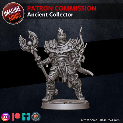 Ancient Collector, Mummy Mage - Unpainted Miniature
