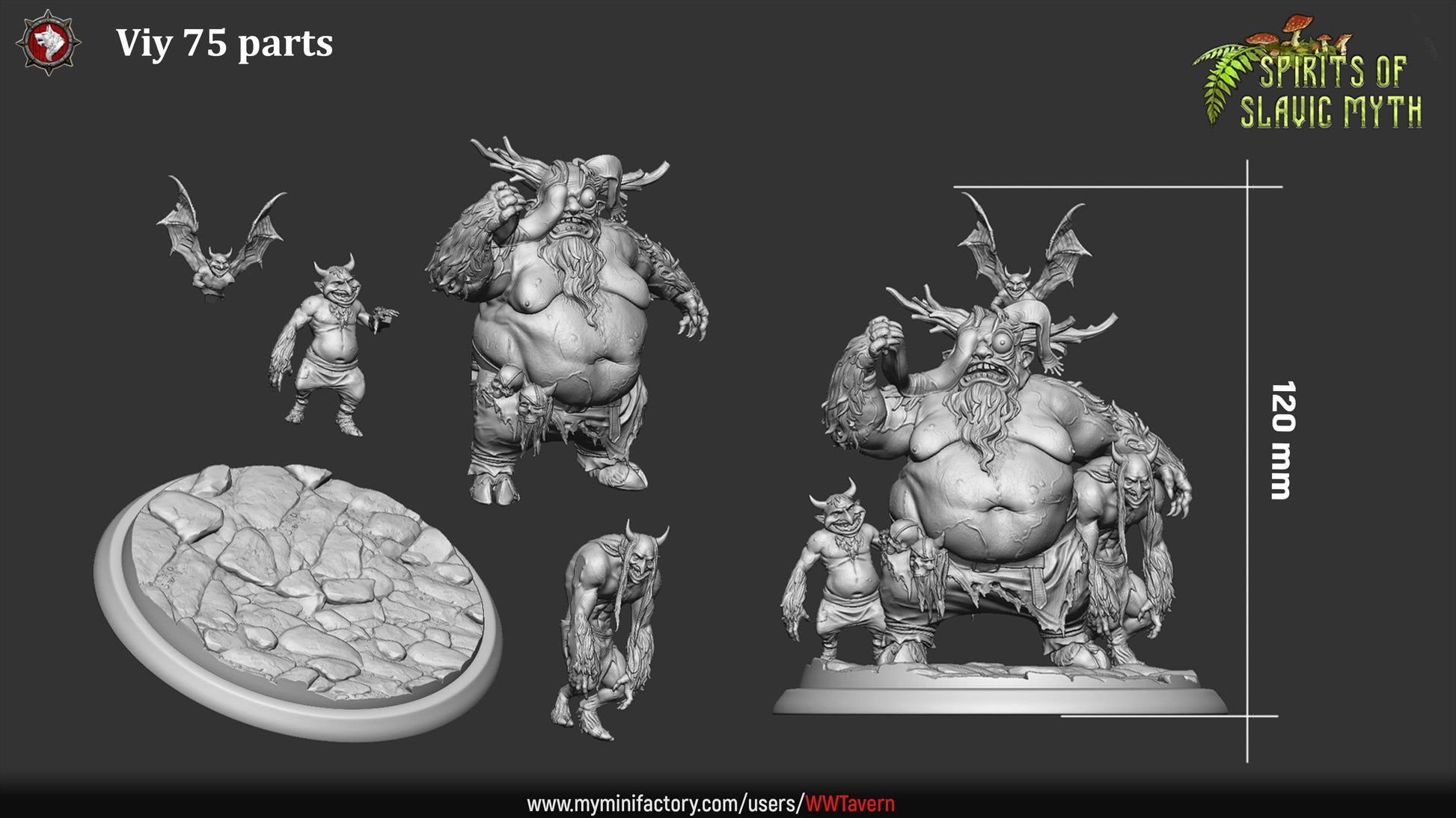 Viy - Spirits of Slavic Myth - Unpainted Miniature